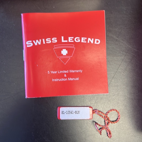 Swiss Legend Men’s Trimix Diver Watch. Black Face, Dial, and Rubber Band. NICE! - Picture 6 of 7